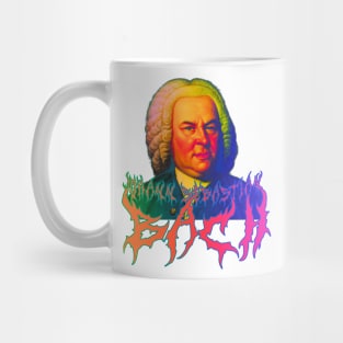 Bach Metal Tie Dye  - Johann Sebastian Bach Psychedelic Graphic Mug